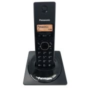 Panasonic KX-TG1711FXB Bežični telefon sa narandžasto osvetljenim alfanumeričkim displejem i plastikom sa specijalnim premazom "bez otisaka prstiju".