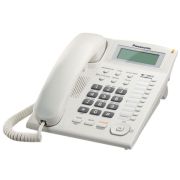 Panasonic KX-TS880FXW Žični telefon sa 10 tastera za brzo biranje, Redial, Flash, 4 nivoa jačine slušalice,  Caller ID i mogućnošču zidne montaže. 